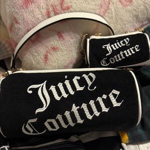 Juicy Couture Black and White Shoulder Bag Set